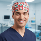Football Club Liverpool scrub cap shown on male model