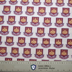 Football Club West Ham United scrub cap full pattern repeat