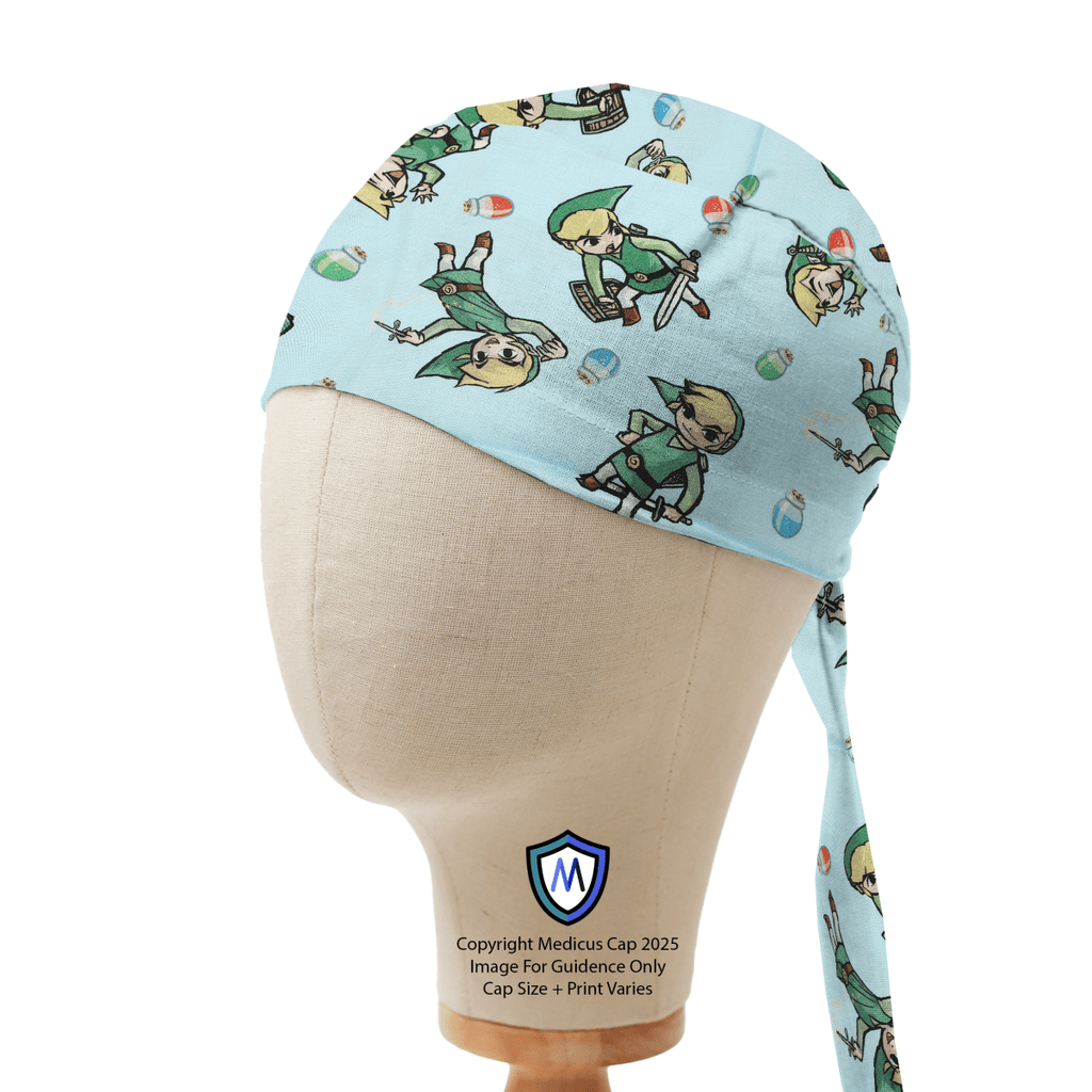 Games Zelda Retro Scrub Cap