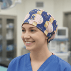 Love Is Blind Inspired “The Pods” scrub cap shown on model