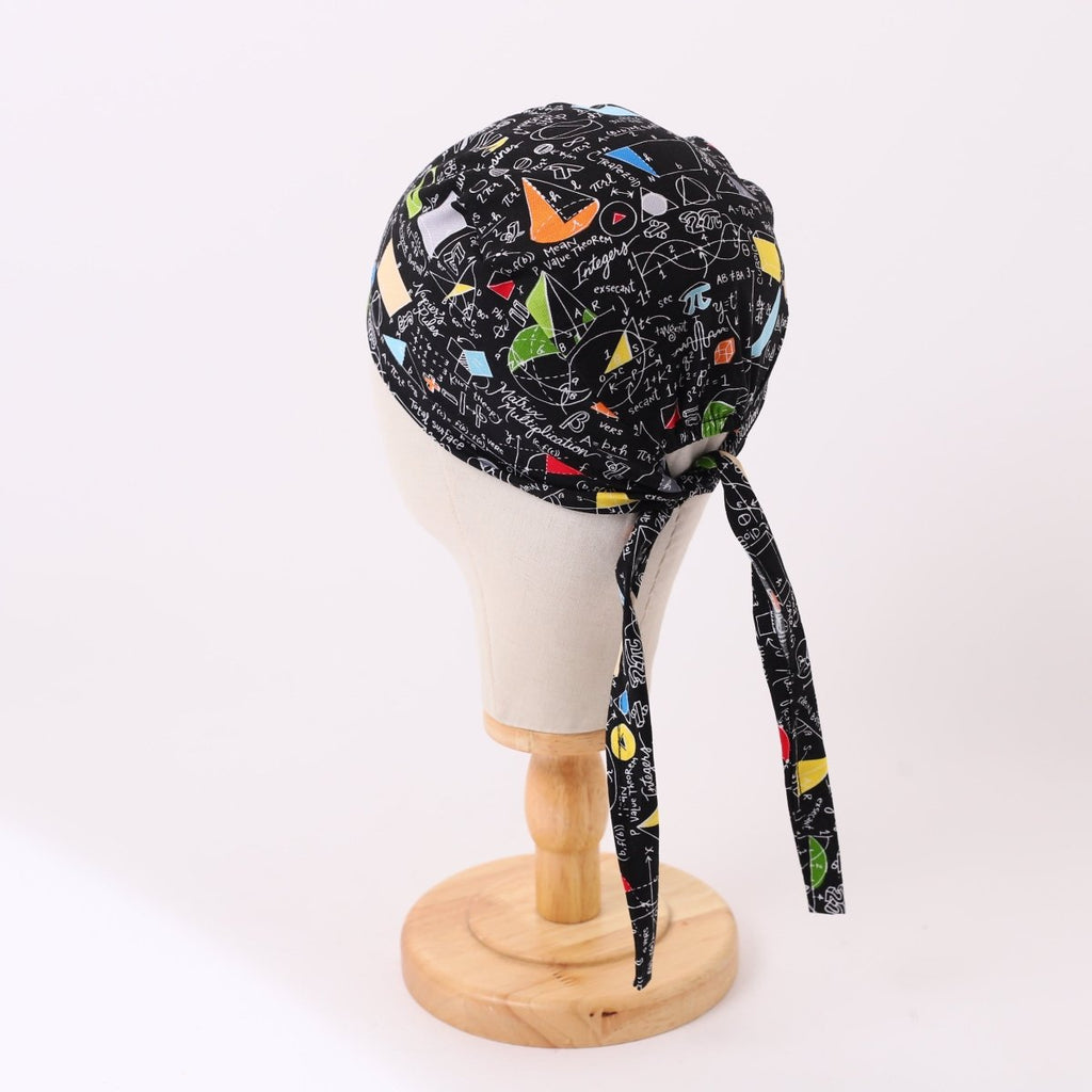 Math Chalkboard Colourful Trigonometry Scrub Cap