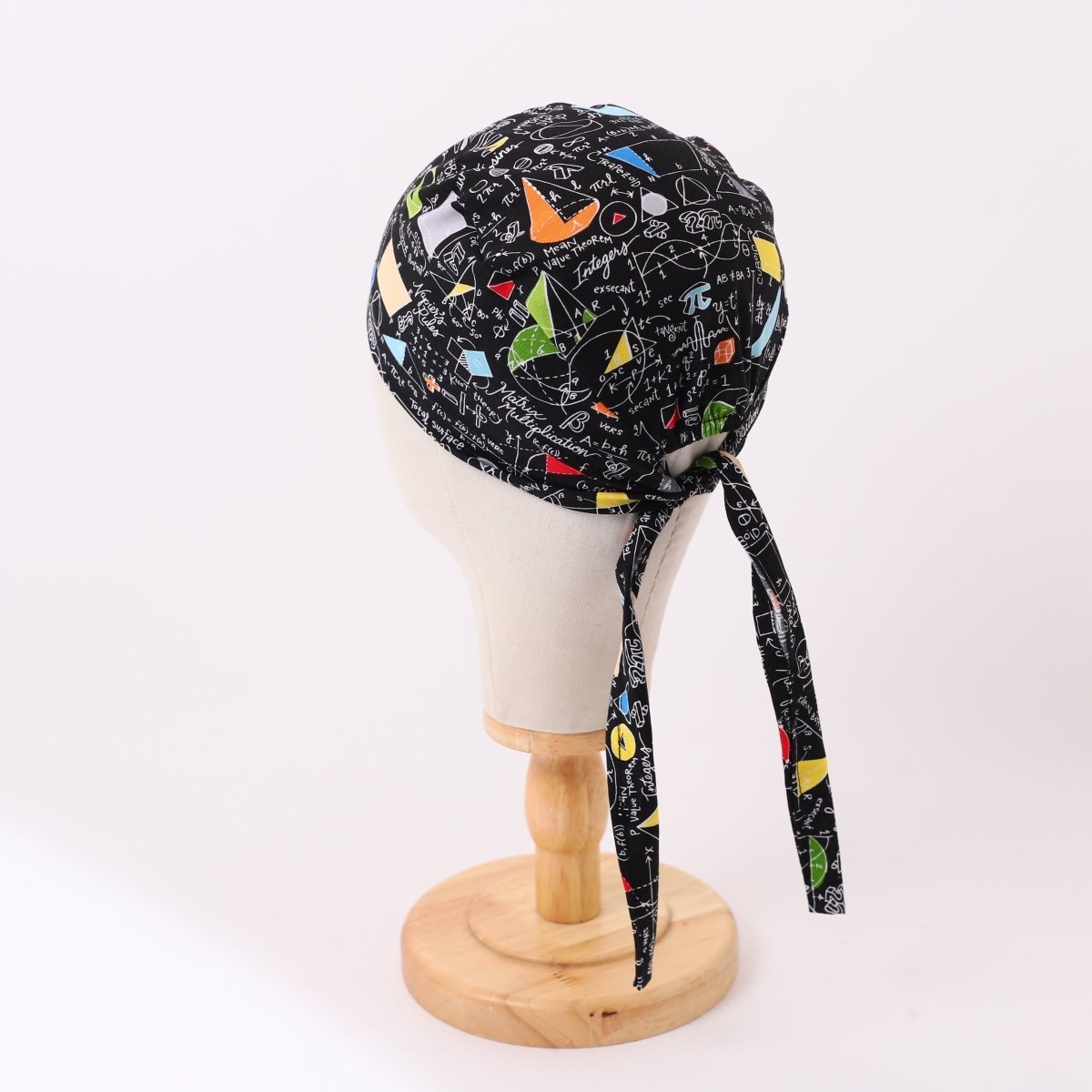 Math Chalkboard Colourful Trigonometry Scrub Cap