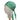 A mannequin head displays the Medicus Minecraft Characters Scrub Cap, showcasing pixelated Minecraft characters and block animals on a green background. This eco-friendly cap offers comfort with a tied back section.