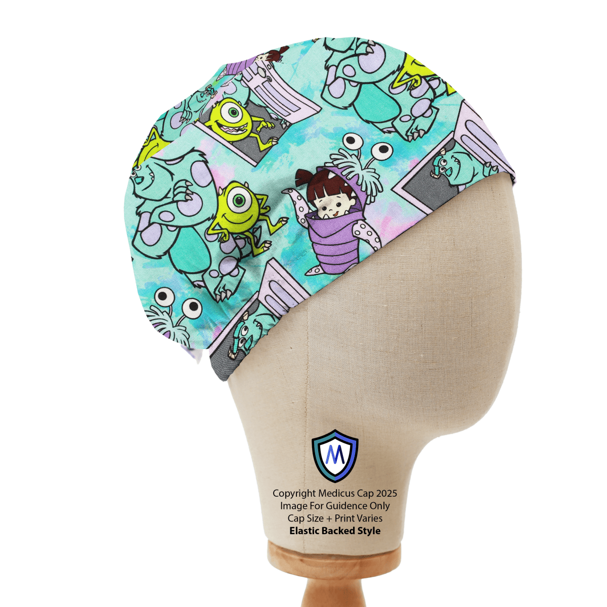 Monsters inc Cartoon Kawaii Scrub Cap