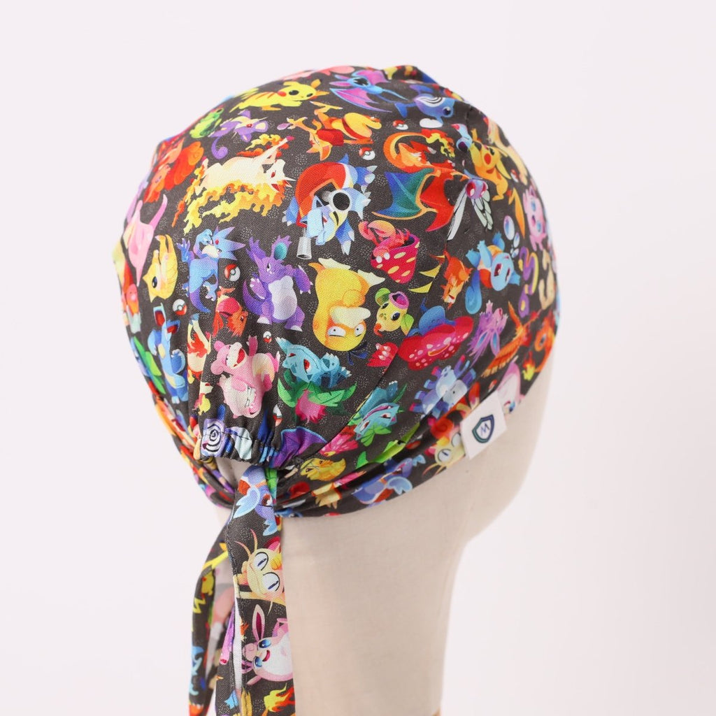 Pokemon Colourful Gang Kawaii Style Scrub Cap