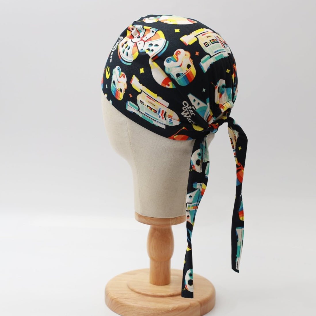 Scrub Caps Made With Star Wars Printed Fabric