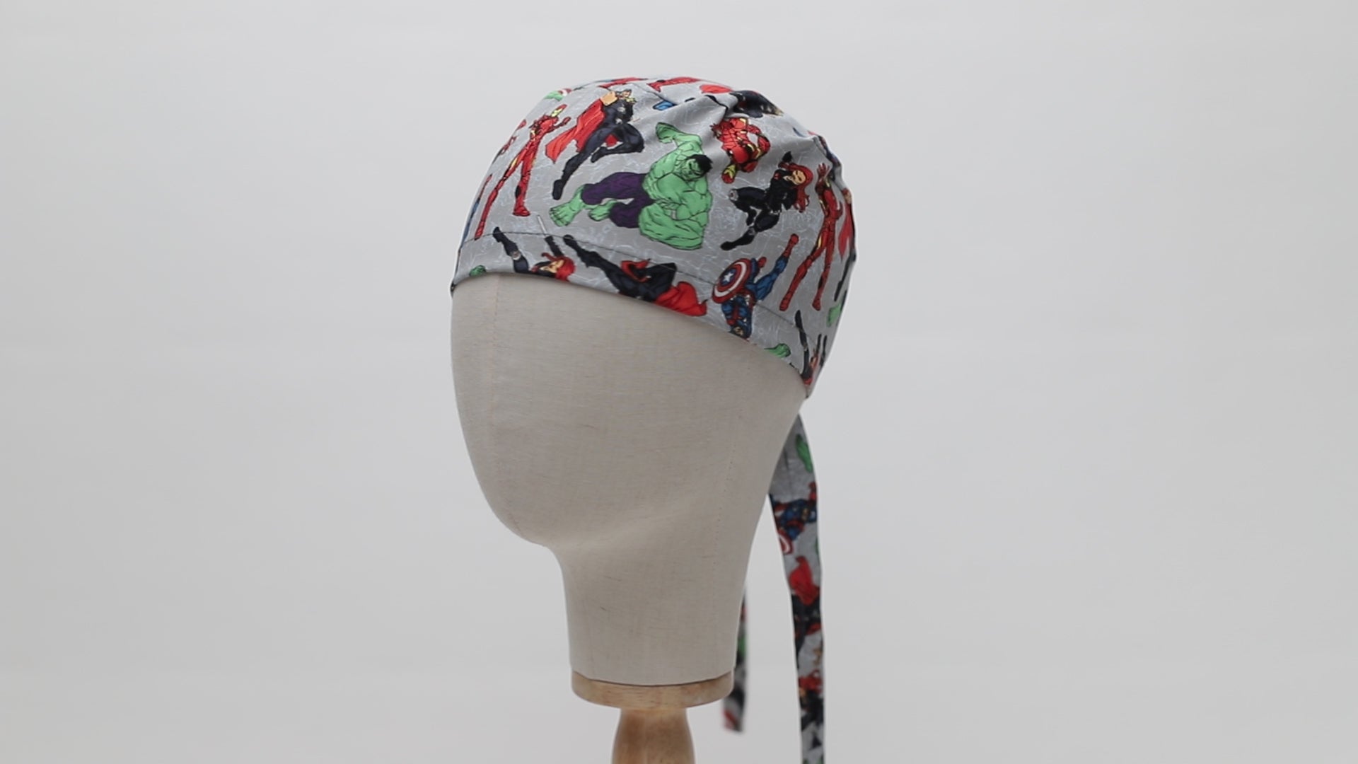 Marvel Avengers #2 - Fighting Pose On Grey Scrub Cap