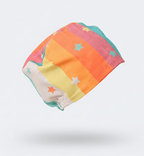 90s Stars Rainbow scrub cap pattern detail on mannequin