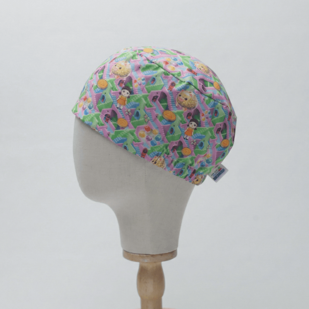 Squid Game Candy Maze Scrub Cap