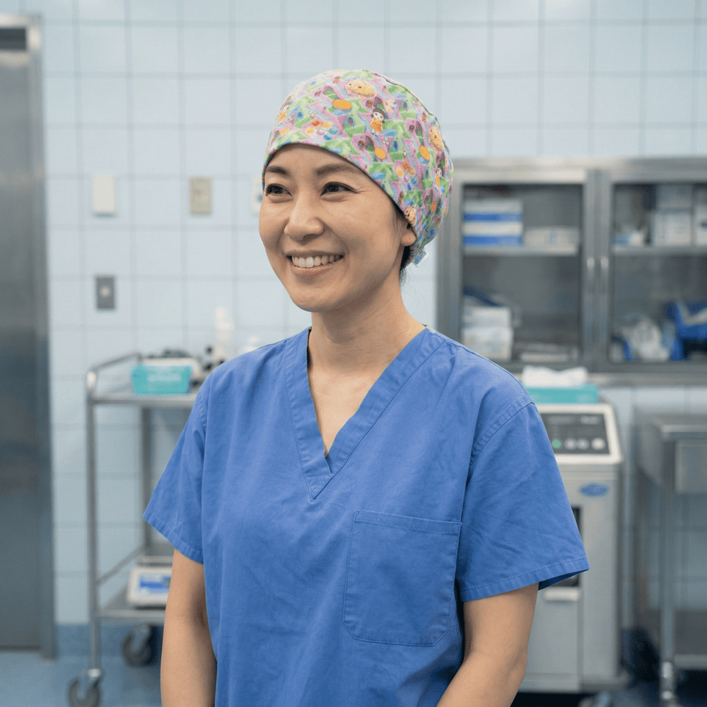 Squid Game Candy Maze Scrub Cap