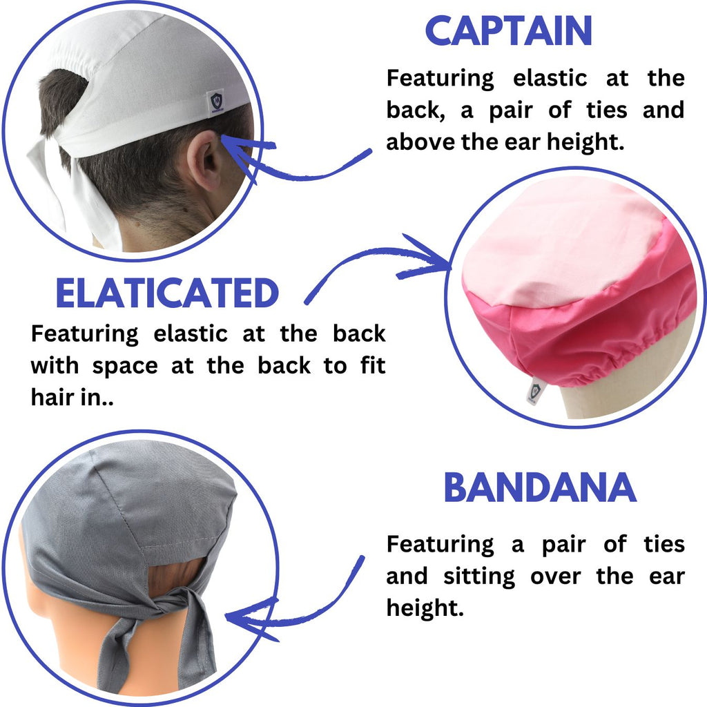 ID Band Scrub Caps