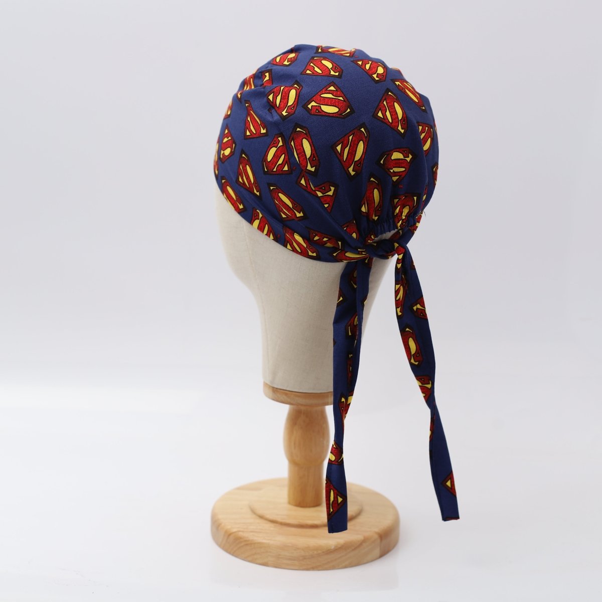 Superman Logo On Navy Scrub Cap