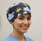 Anaesthetist Sweet Dreams Made Of These scrub cap shown on model