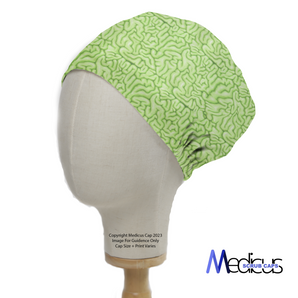 Zombie Brain Green Scrub Cap from Medicus Scrub Caps