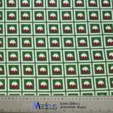 Christmas Puddings Green Grid Scrub Cap from Medicus Scrub Caps