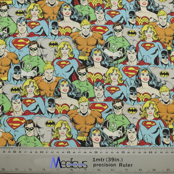 DC Character Crowd Colourful Scrub Cap from Medicus Scrub Caps