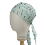 Disney Aladdin Pose scrub cap with tie-back closure
