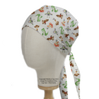 Disney Pixar Toy Story 2 Character Mashup scrub cap shown from side angle
