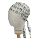 Leeds United Football scrub cap with tie-back closure