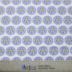 Football Club Leicester fabric pattern detail close-up