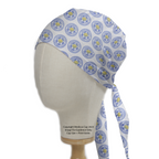 Leicester Football scrub cap with tie-back closure