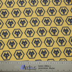 Football Club Wolverhampton fabric pattern detail close-up