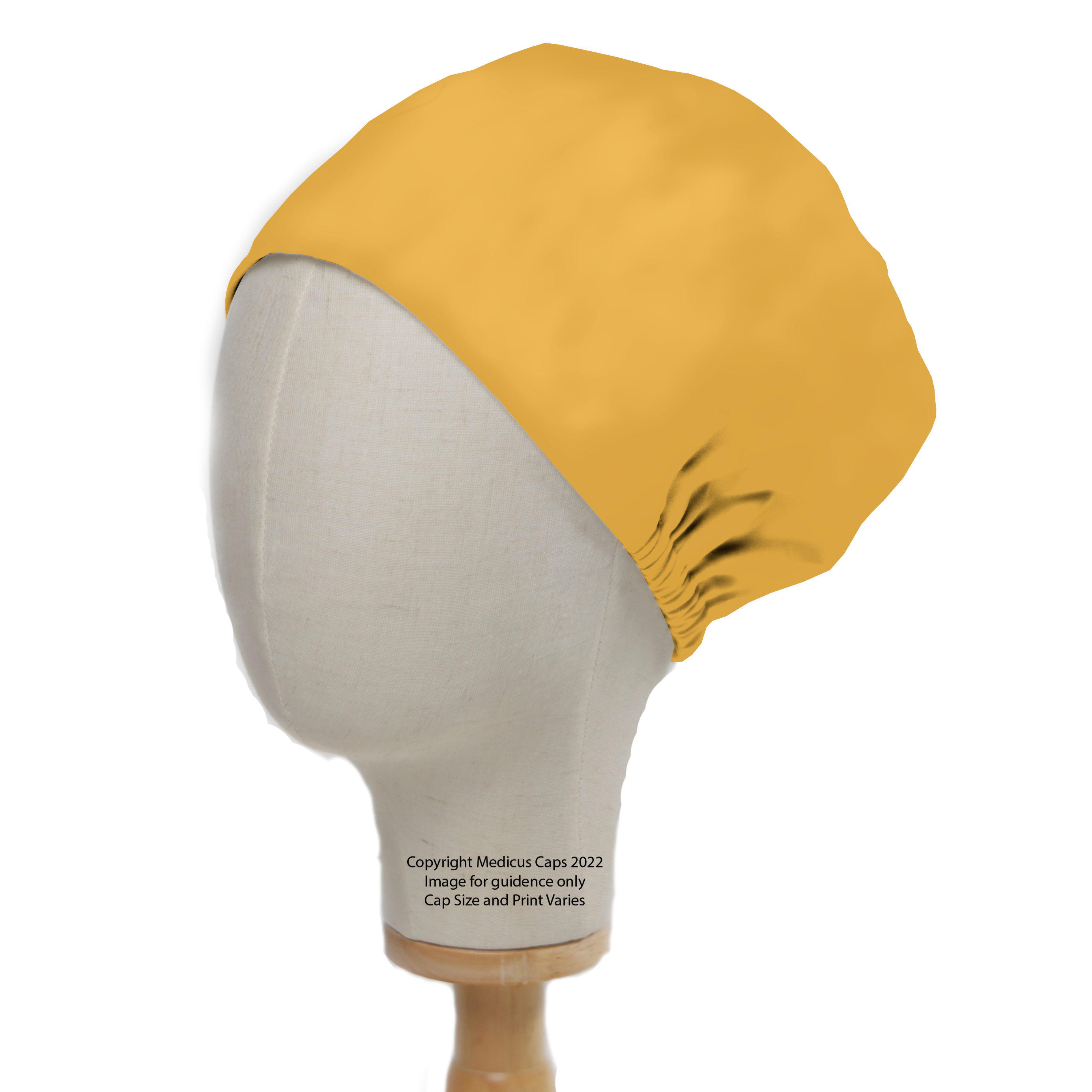 Classic Plain Gold Yellow Scrub Cap | Theatre Hat