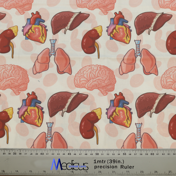 Brain Heart Kidney Liver Scrub Cap from Medicus Scrub Caps