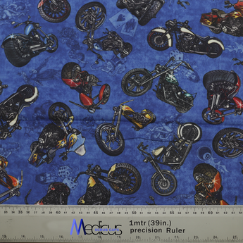 Motorbikes Dark Blue Scrub Cap from Medicus Scrub Caps