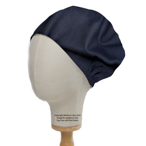 Classic Plain Navy Scrub Cap | Theatre Hat from Medicus Scrub Caps