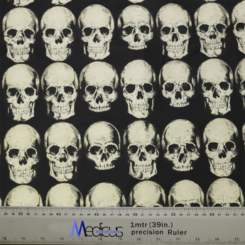 Skulls On Dark Grey Scrub Cap from Medicus Scrub Caps