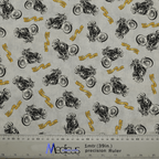 Bike Biker For Life scrub cap fabric texture close-up
