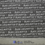 Black Lives Matter BLM scrub cap pattern shown flat
