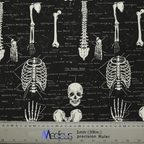 Bones Anatomy scrub cap pattern shown flat