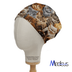 Cats Starring scrub cap shown on mannequin head
