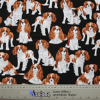 Cavalier King Charles Spaniels Dogs scrub cap full pattern repeat
