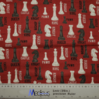 Chess Queens Gambit scrub cap pattern shown flat