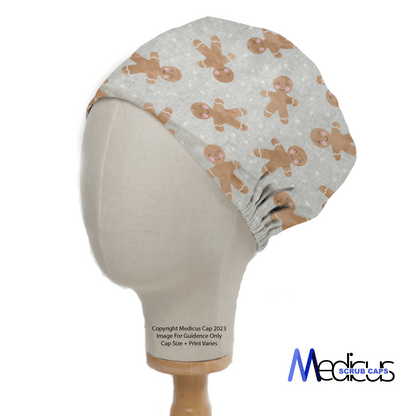 Christmas Gingerbread Scrub Cap from Medicus Scrub Caps