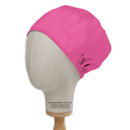 Classic Plain Bright Pink scrub cap shown on mannequin head