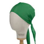 Classic Plain Fir Green Scrub Cap | Theatre Hat scrub cap pattern detail on mannequin