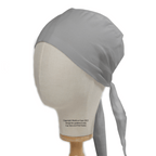 Classic Plain School Grey Scrub Cap | Theatre Hat scrub cap pattern detail on mannequin