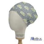 Clouds Abstract Stars scrub cap shown on mannequin head