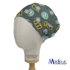 Covid Masks Social Distancing scrub cap shown on mannequin head