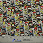 DC Kawaii Comic Strip scrub cap pattern shown flat