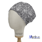 Dental Mouth Teeth Scary scrub cap shown on mannequin head