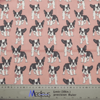 Dog Breeds French Bulldog Salmon Pink scrub cap