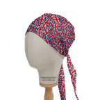Flag UK scrub cap shown on mannequin head