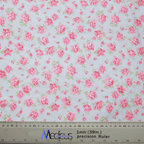 Floral Roses Small On Blue scrub cap