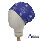 Football Club Everton scrub cap pattern shown flat