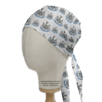 Newcastle Football scrub cap shown on mannequin head